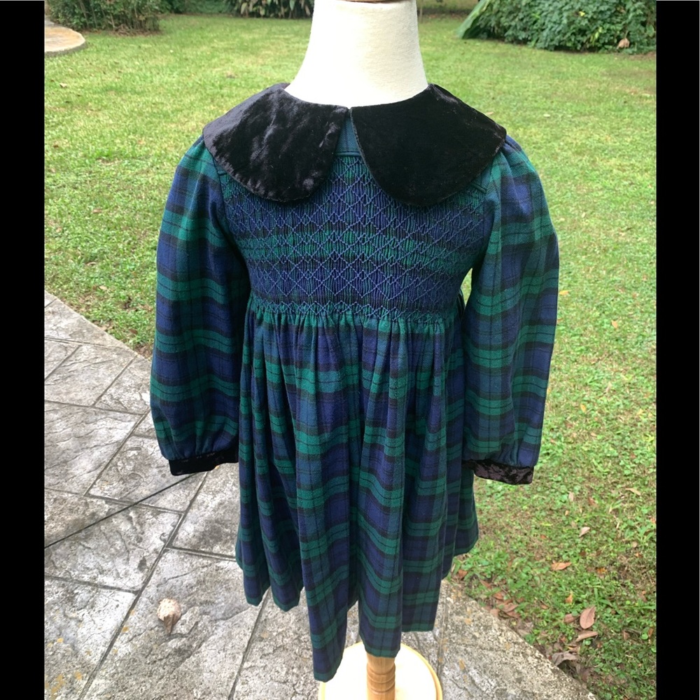 Christie Brooks Girls Holiday Plaid Dress